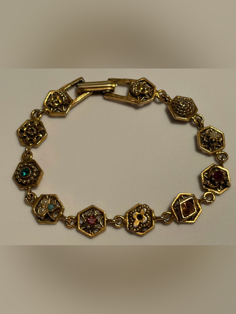 Vintage Goldette Victorian Revival Bracelet